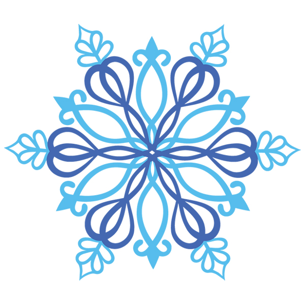 Elegant Snowflake Potpourri [SVG, DXF]