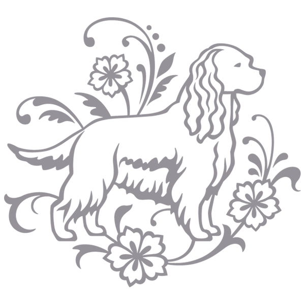 Graceful Cocker Spaniel [SVG, DXF]