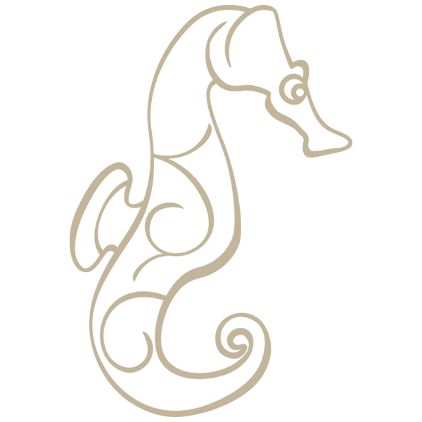 Seahorse Accent [SVG, DXF]