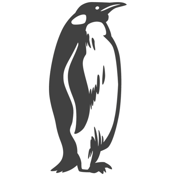 Cool Silhouette Penguin [SVG, DXF]