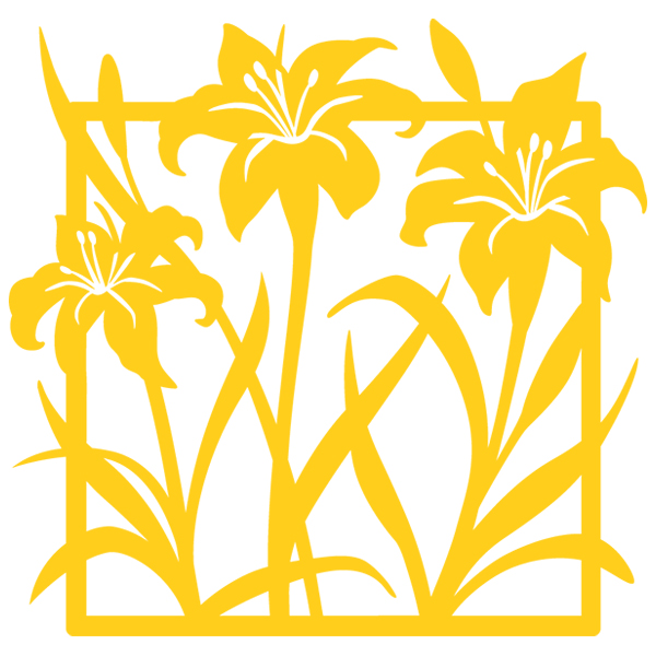 Fresh Floral Silhouettes - Day Lilies [SVG, DXF]