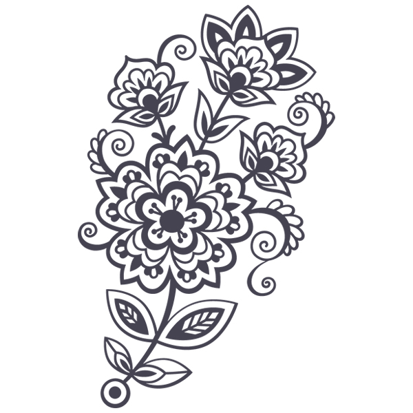 Flower Fancy Spray [SVG, DXF]