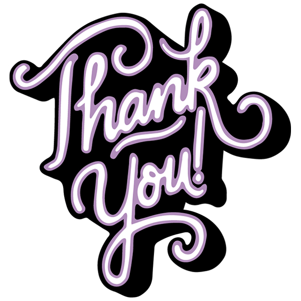 Bold Thank You [SVG, DXF]