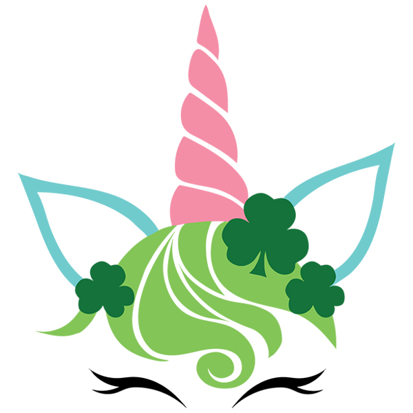 St. Patrick's Day Unicorn [SVG, DXF]
