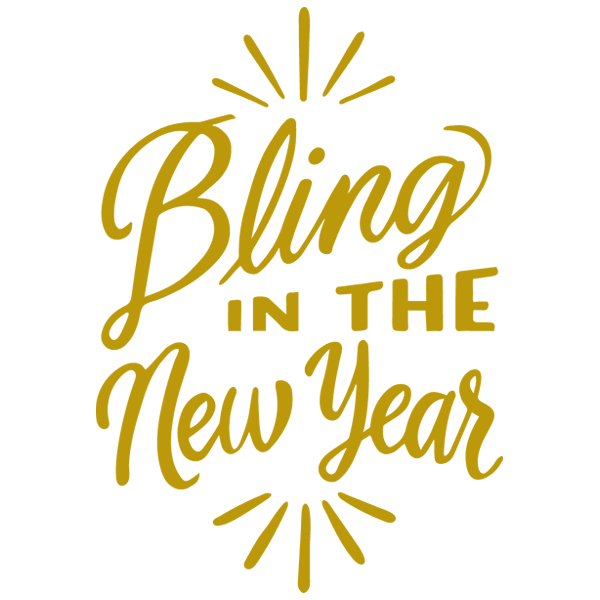 Bling In the New Year [SVG, DXF]