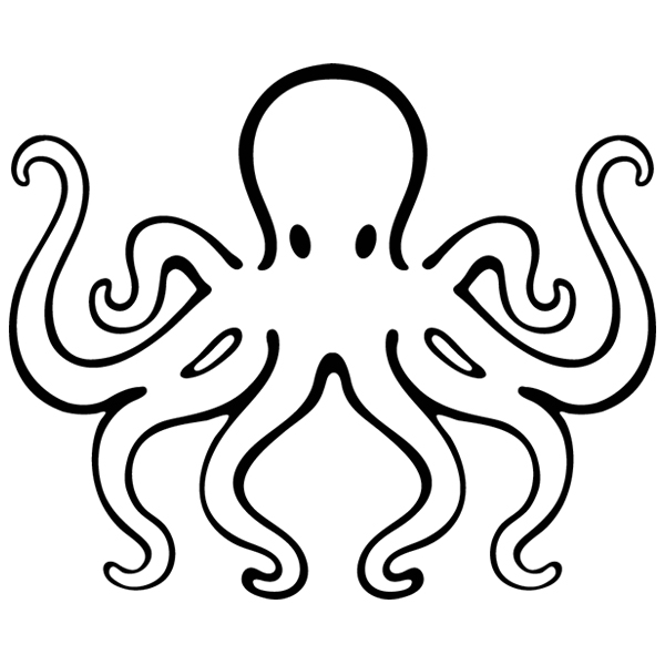 Cartoon Octopus [SVG, DXF]