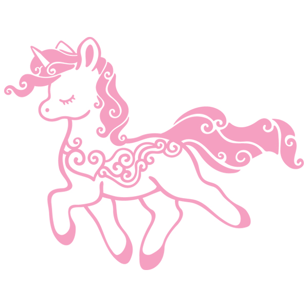 Unicorn Pony with Filigree [SVG, DXF]