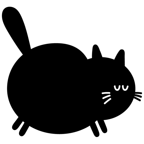 Chubby Cat [SVG, DXF]