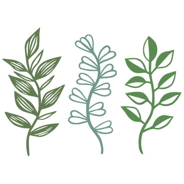Leafy Trio [SVG, DXF]