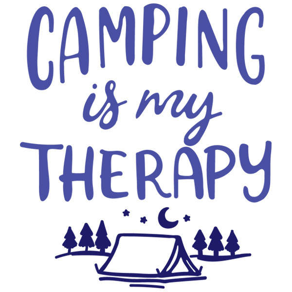 Camping Is My Therapy [SVG, DXF]