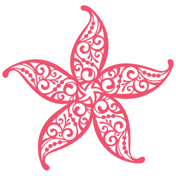 Cut Out Starfish [SVG, DXF] 1