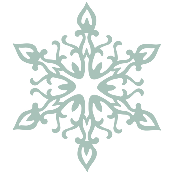 Snowflake Swirls 1 [SVG, DXF]