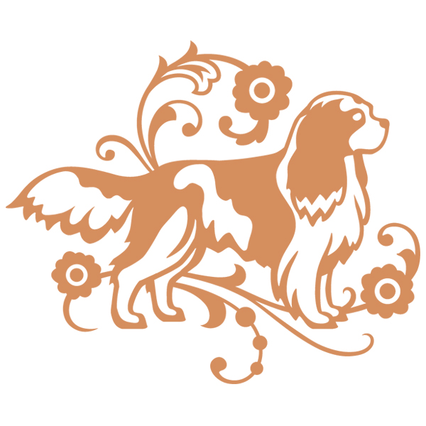 Graceful Cavalier King Charles Spaniel [SVG, DXF]