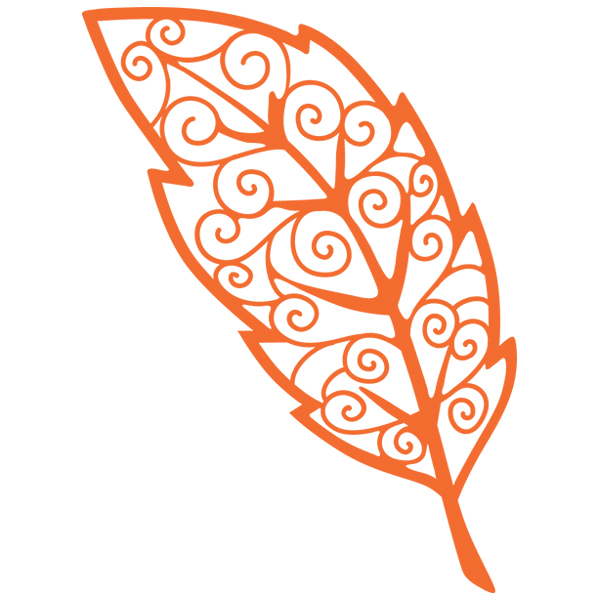 Elm Leaf in Flight [SVG, DXF]