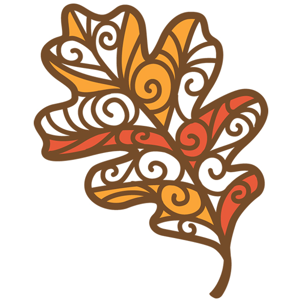 Filigree Oak Leaf [SVG, DXF]
