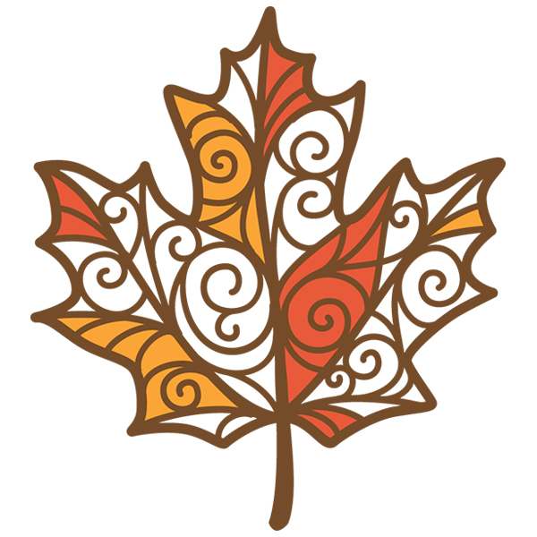 Filigree Maple Leaf [SVG, DXF]