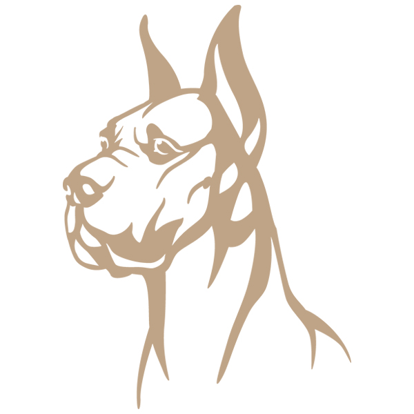 Great Dane Silhouette (Cropped Ears) [SVG, DXF]
