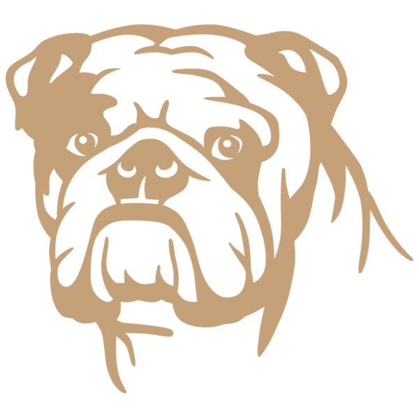 English Bulldog Silhouette [SVG, DXF] 1