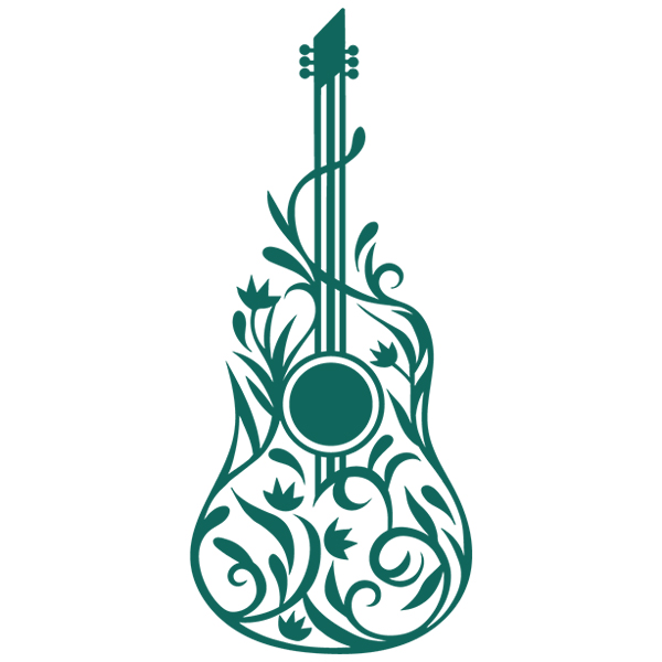 Swirl Guitar [SVG, DXF]