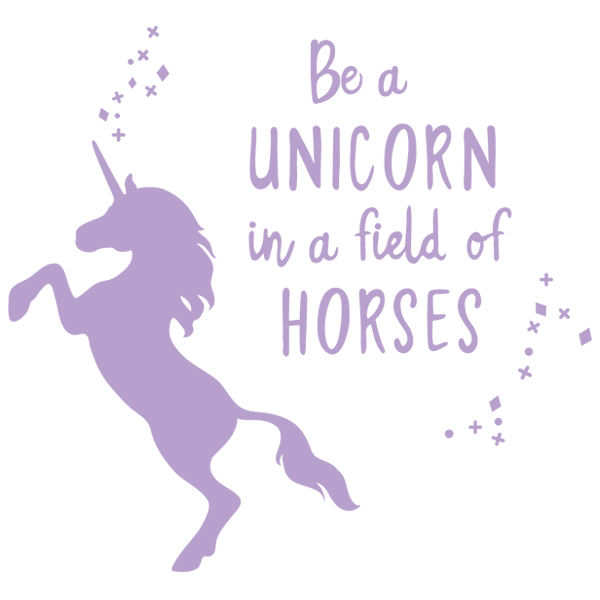 Be A Unicorn in A Field of Horses [SVG, DXF]