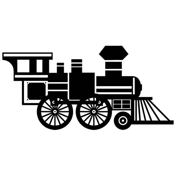 Train Engine Silhouette [SVG, DXF]