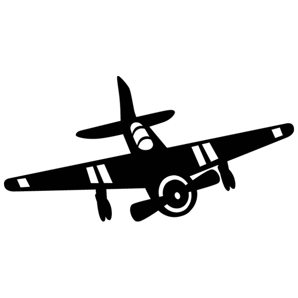 Propeller Plane Silhouette [SVG, DXF]