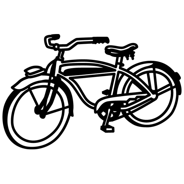 Classic Bike Silhouette [SVG, DXF]
