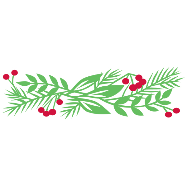 Christmas Bliss Border [SVG, DXF]