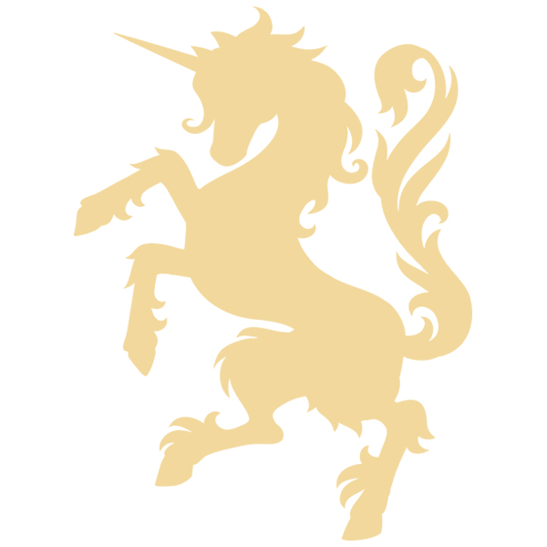 Gilded Heraldry - Unicorn [SVG, DXF]
