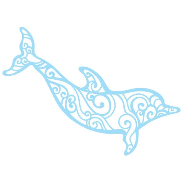 Dolphin Cutout [SVG, DXF]