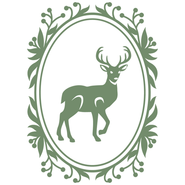 Wild Woodland Cameo - Deer [SVG, DXF]