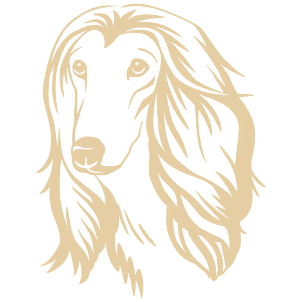 Afghan Hound Silhouette [SVG, DXF]