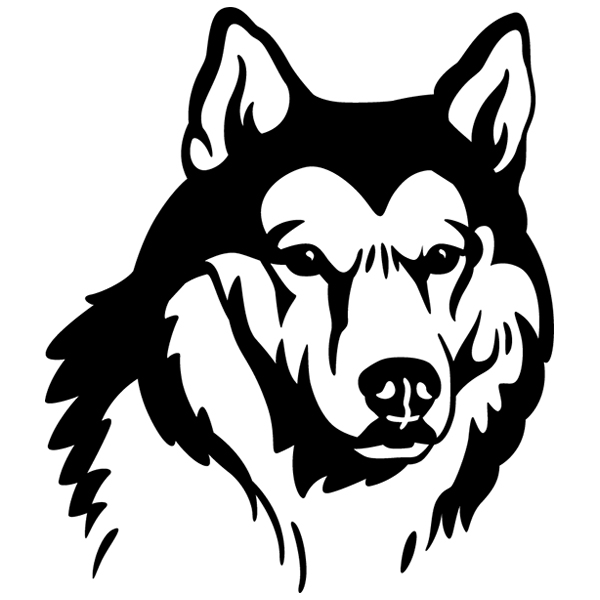 Siberian Husky Silhouette [SVG, DXF]