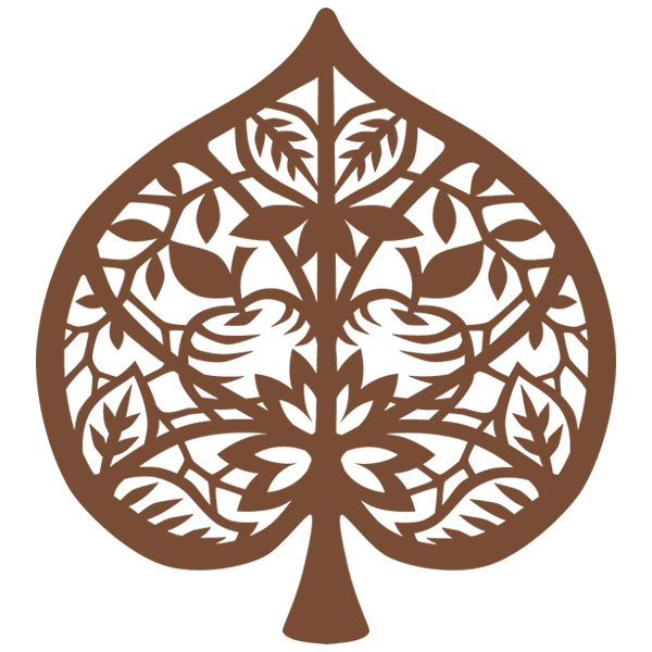 Paper Cut Apple Leaf [SVG, DXF]