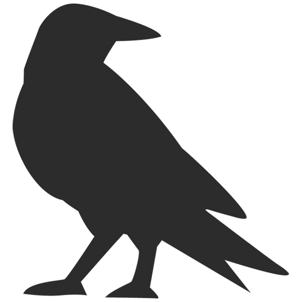 Raven Silhouette [SVG, DXF]