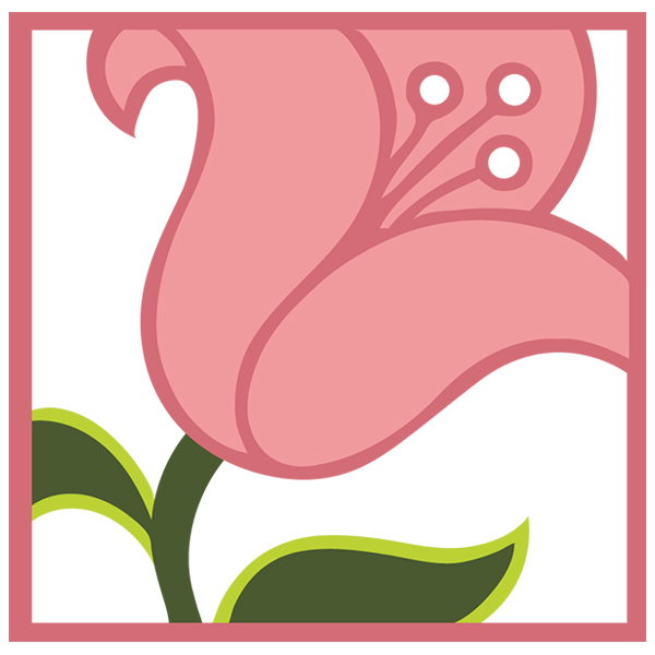 Tantalizing Tulip Square [SVG, DXF]