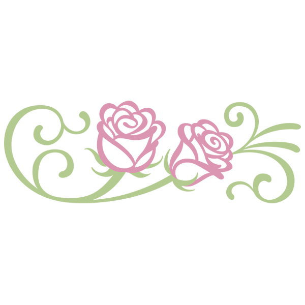 Roses Are Red Border [SVG, DXF]
