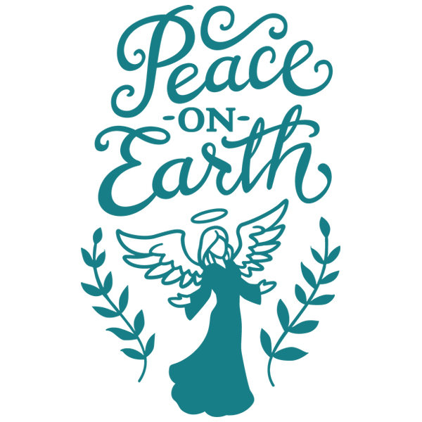 Peace on Earth Angel [SVG, DXF]