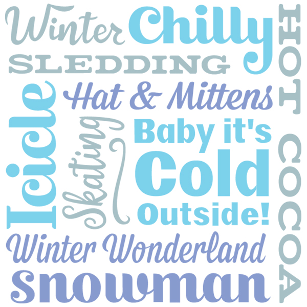 It's Cold Outside Square [SVG, DXF]