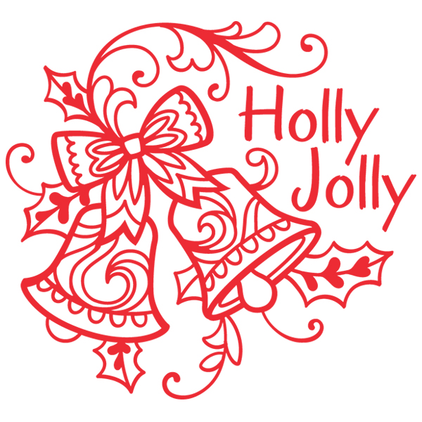 Christmas Bouquet - Holly Jolly [SVG, DXF]