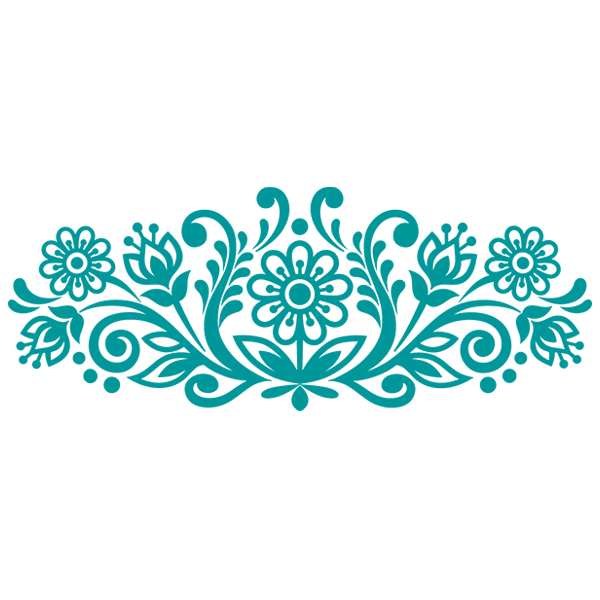 Folksy Garden Border [SVG, DXF]