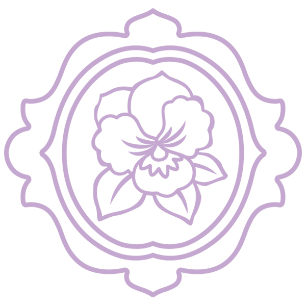 Pansy Medallion [SVG, DXF]