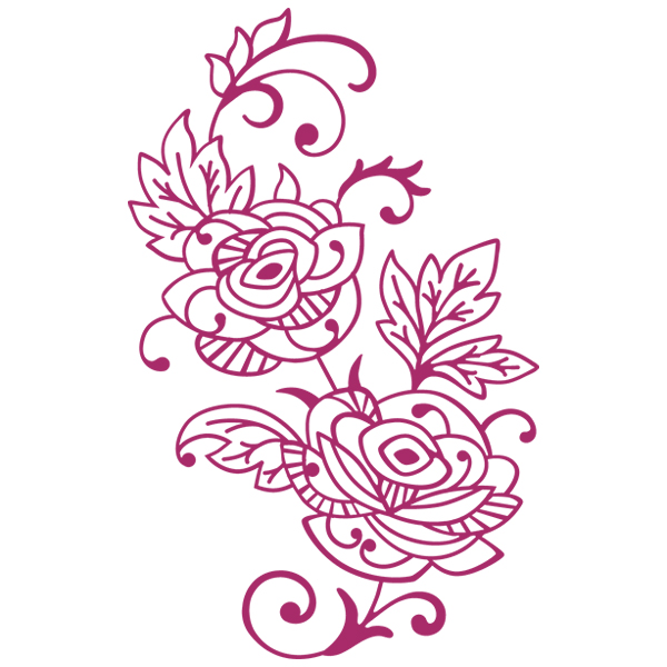 Flowers in Flourish - Ranunculus [SVG, DXF]