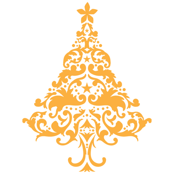 Glittering Christmas Tree [SVG, DXF]