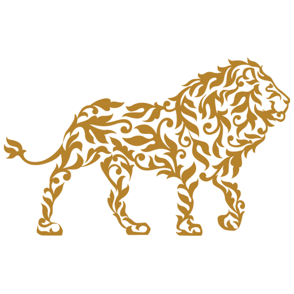 Damask in the Wild - Lion [SVG, DXF]