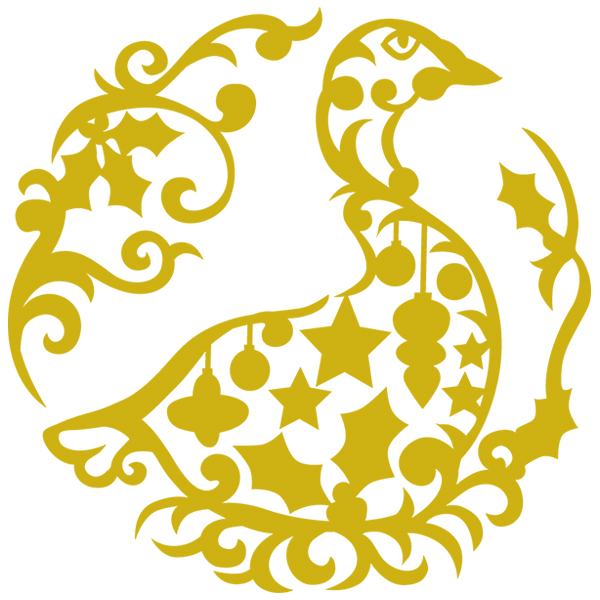 Gilded 12 Days of Christmas - Goose [SVG, DXF]