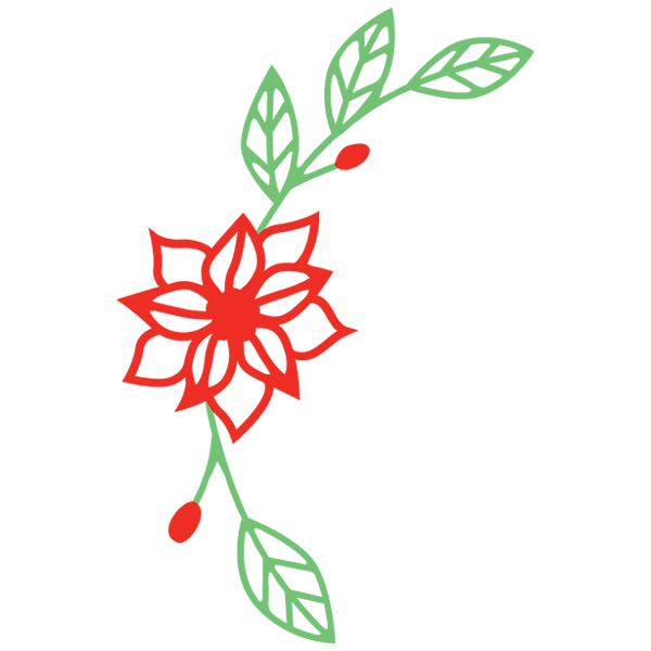 Poinsettia [SVG, DXF]