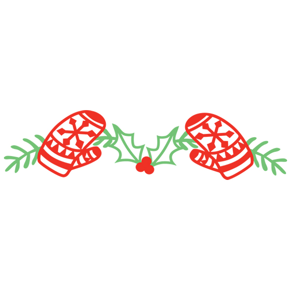 Mitten Border [SVG, DXF]