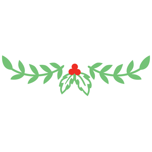 Holly Border 2 [SVG, DXF]