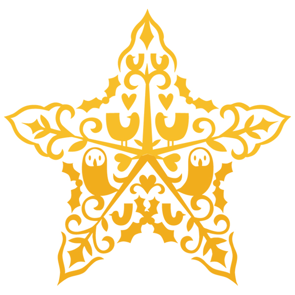 Folk Festivities - Star [SVG, DXF]